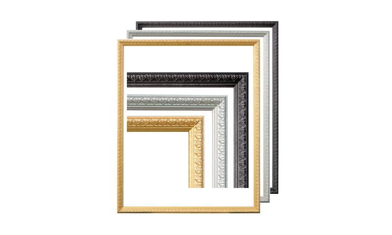 ラーソン・ジュール 額縁 ロミオ 四切 (内寸424×348mm) シルバー×ブラック シャルム 四つ切 (424×348mm) デッサン額縁 ラーソン