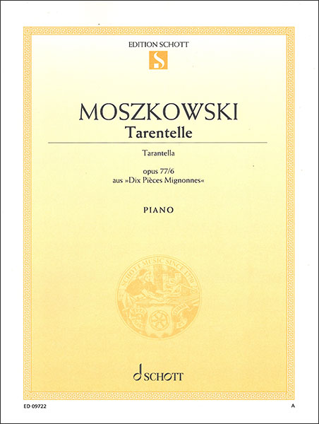 楽天市場 楽譜 モシュコフスキ タランテラ Op 77 第6番 10のかわいい小品 より Ed0 9722 ピアノ ソロ 輸入 楽譜 T 楽譜ネッツ