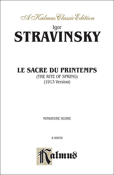 楽譜 ストラヴィンスキー 春の祭典 1913年版 スタディスコア 245 K オーケストラ スコア 小型スタディスコア 輸入楽譜 T Andapt Com