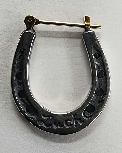 galcia HORSESHOE (馬沓) / SILVER PIERCE EARRINGS ガルシア 馬沓 ピアス イアリング しろがね色(20P-HSL001S)