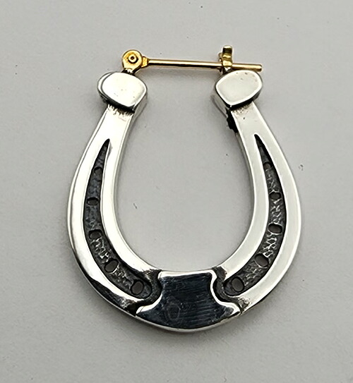 galcia HORSESHOE (鉄蹄) / SILVER PIERCE EARRING ガルシア 鉄蹄 ピアス しろがね色(P-HS001S)