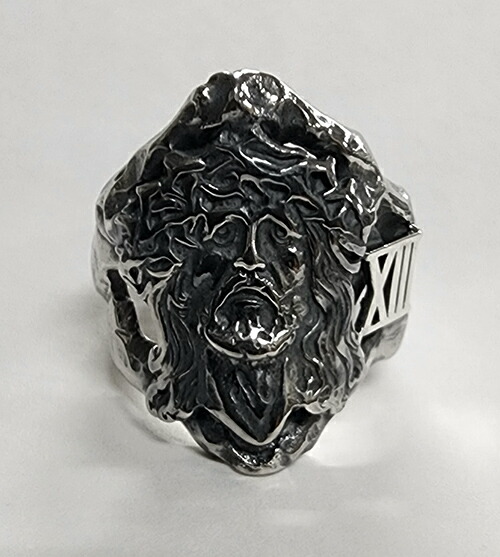 galcia / ガルシア RING " JHS & XIII " SILVER925 シルバー リング　ジーザス　13 (22R-RJH001SS)｜galcia 店