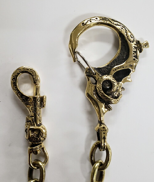 【美品】 ブラックサイン x ガルシア ウォレットチェーン コラボ ブラス BLACK SIGN - 【即日発送可能】BLACK SIGN x GALCIA DEVIL'S