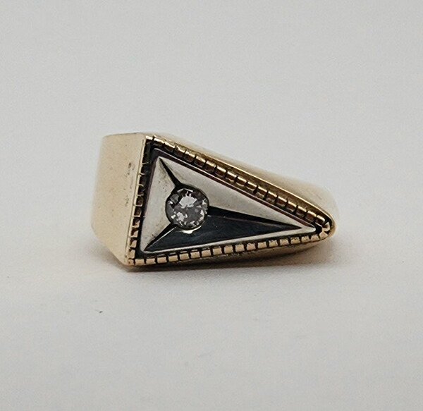 HΦS K10YG \u0026 SILVER925 DIAMOND 3粍 \