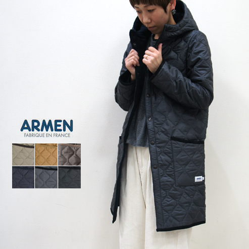 楽天市場】ARMEN アーメン キルティングコート コットンキルティング