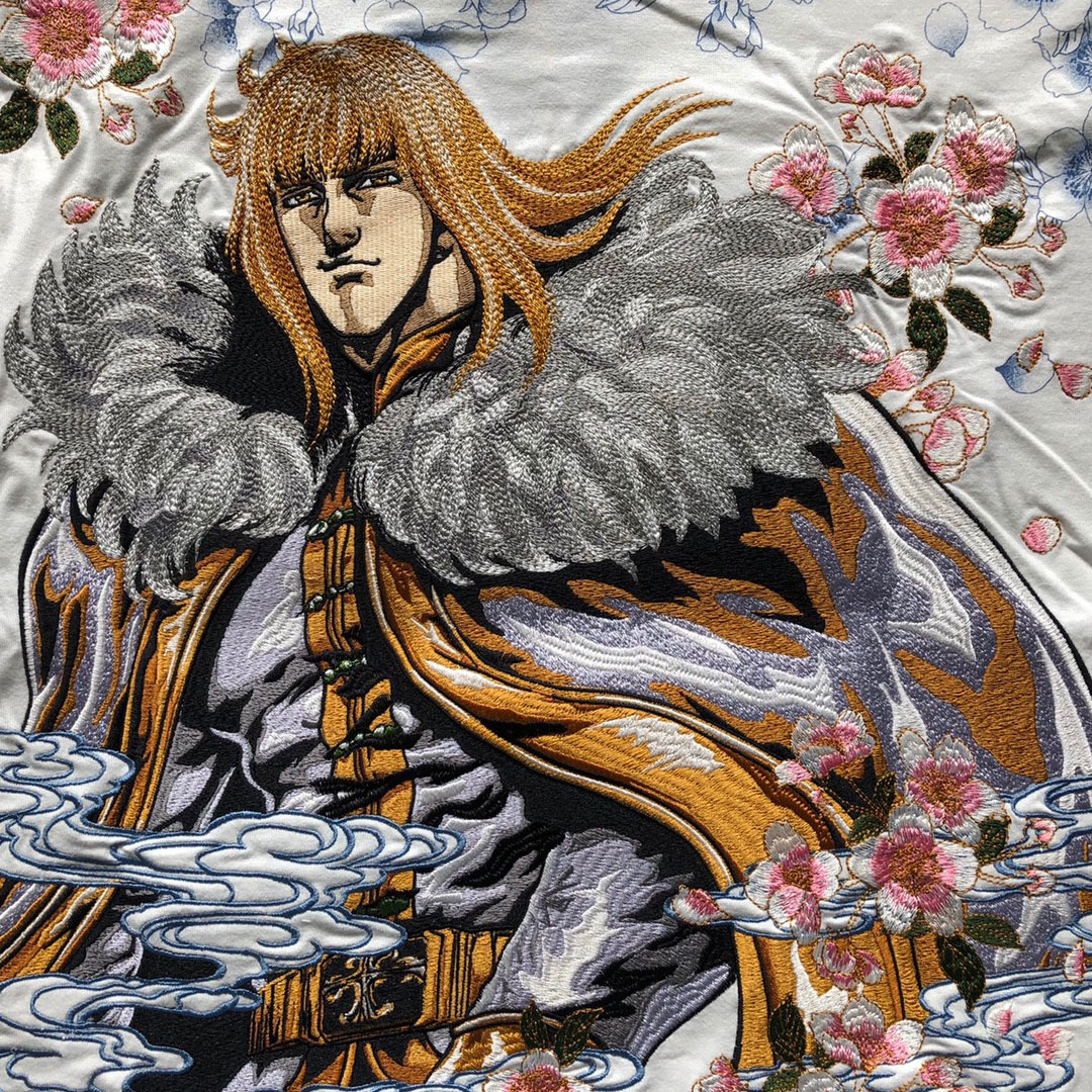 楽天市場 絡繰魂 公式 南斗六聖拳 シン 刺繍tee 北斗の拳 シン Tシャツ ティーシャツ 半袖 コラボ 刺繍 メンズ レディース 黒 白 ブラック ホワイト M L Xl Xxl キャラクター 漫画 アニメ ブランド からくりだましい 和柄 スカジャン 絡繰魂公式店