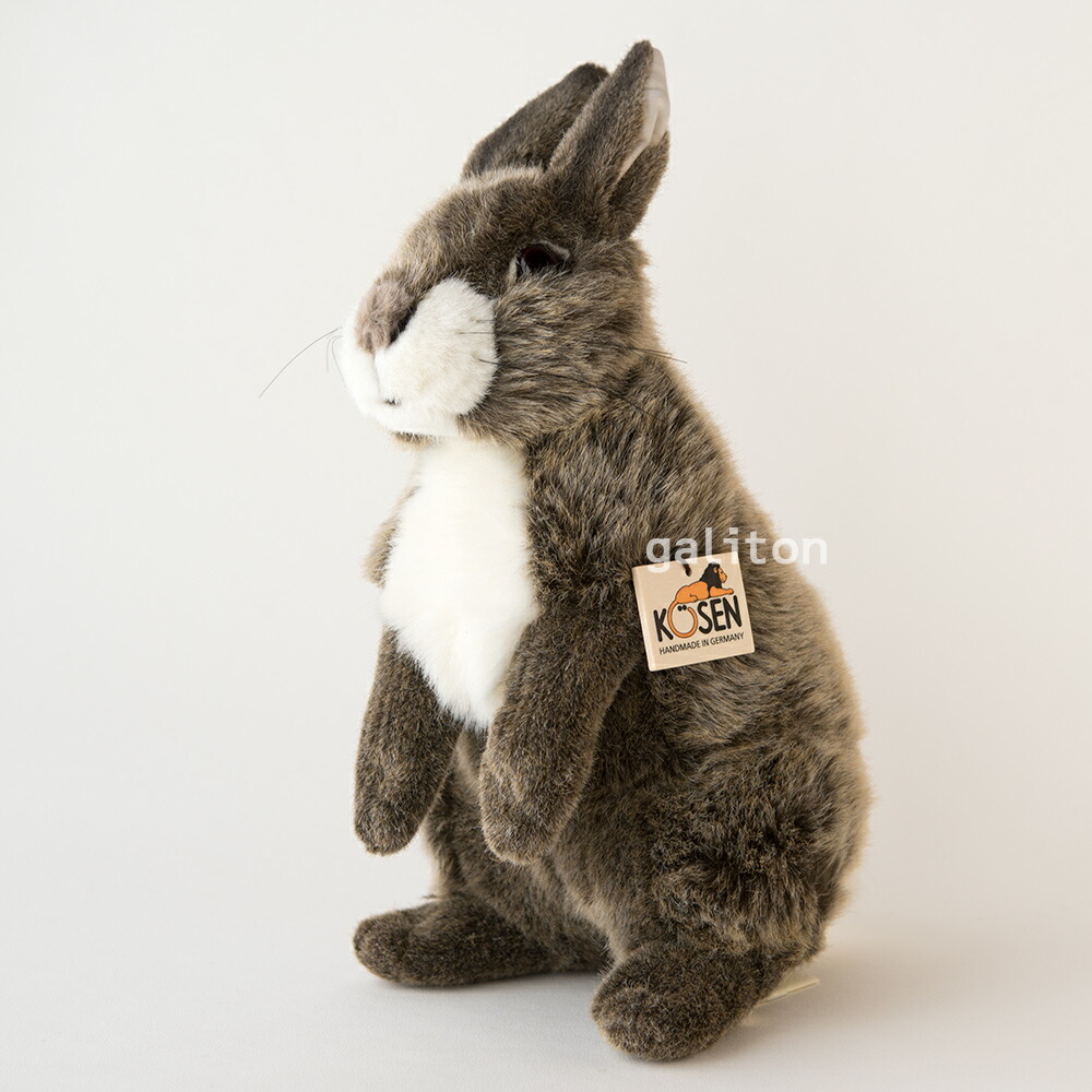 楽天市場】ケーセン ぬいぐるみ 立ちウサギ 全長35cm リアル ドイツ製