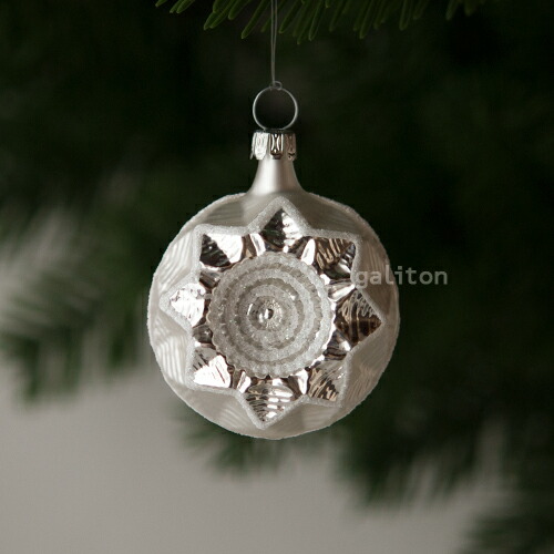 楽天市場】ガラス玉オーナメント 虹色 57mm クリスマスツリー