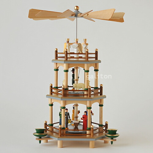 楽天市場】【xmas限定販売】 クリスマスピラミッド4段 聖誕 白 : 木の