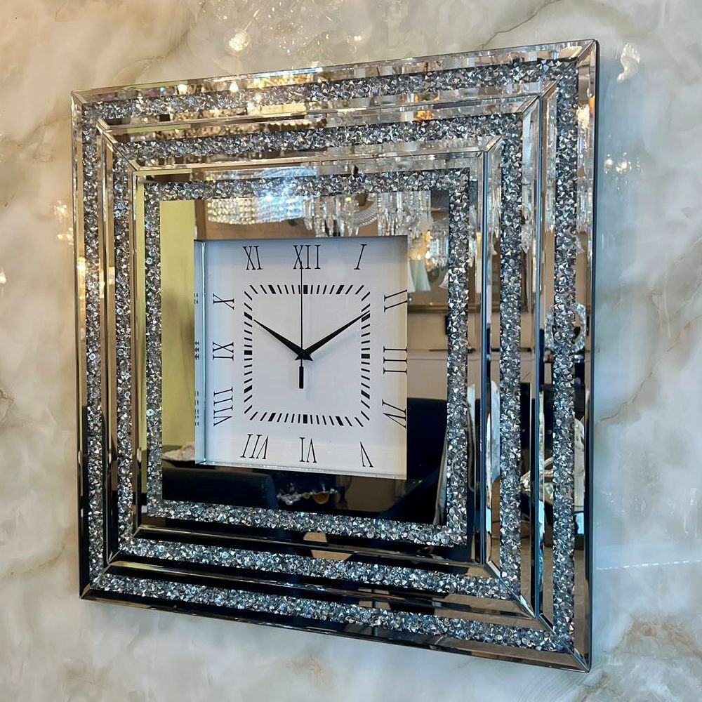 SALE爆買い●超激安即決！●新品 豪華なデザイン クリスタル壁掛け時計 アナログ