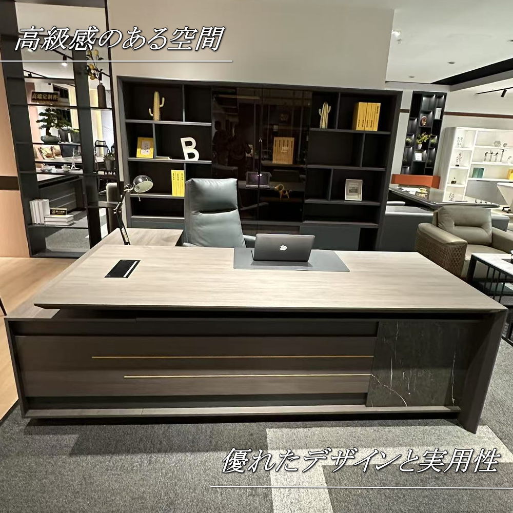 【送料無料！】オーダーメイド 豪華！新品 大型 高級 オーナーデスク パソコンデスク オフィスデスク ワークデスク 社長机 社長デスク エグゼクティブデスク プレジデントデスク PCデスクおしゃれ ゴージャス ステータス 安い 北欧