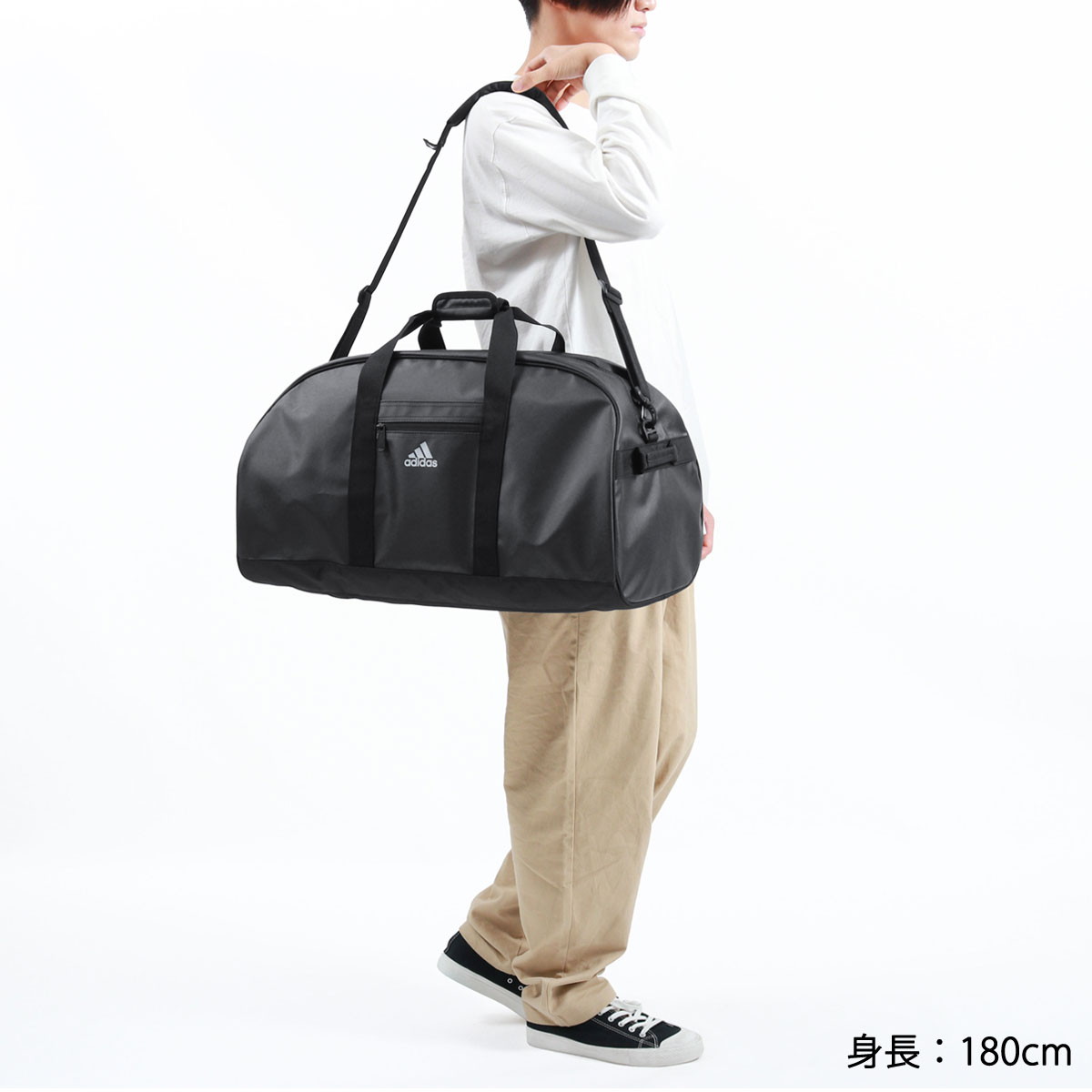 お得セット アディダス ボストンバッグ 旅行 レア 大型 ショルダー 大容量 ☆adidas☆ボストンバッグ大☆2way☆