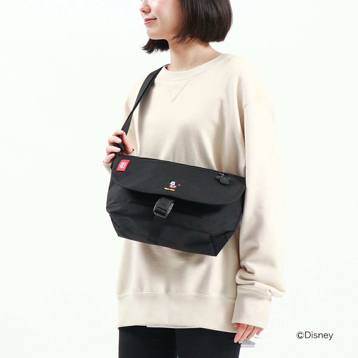 人気ブランドの人気ブランドの マンハッタンポーテージ ミッキー メッセンジャーバッグ Casual Messenger Bag JRS Mickey  Mouse 2022 ショルダーバッグ 小さめ 斜めがけ 軽量 大人 限定 MP1605JRSMIC22 バッグ・小物・ブランド雑貨 