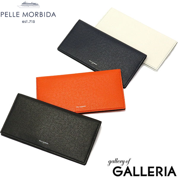 【最大36倍 4/20限定】 もれなくケアセット＋選べるノベルティ ペッレモルビダ 長財布 PELLE MORBIDA バルカ Barca 財布 ウォレット 二つ折り かぶせ 小銭入れなし 薄い スリム 軽量 本革 レザー 日本製 ビジネス メンズ BA308