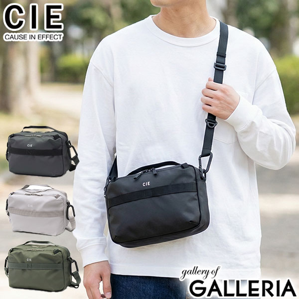 【最大41倍 土日限定】 ボトルも選べるノベルティ付 CIE ショルダーバッグ メンズ レディース シー ミニショルダー 斜めがけ バッグ 小さめ 軽い 軽量 丈夫 撥水 防水 コンパクト 旅行 アウトドア 大人 ブランド シンプル 日本製 GRID3 MINI SHOULDER BAG 032062