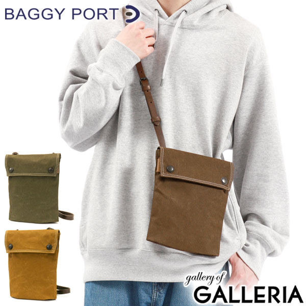 【最大41倍 土日限定】 ノベルティ付 バギーポート ショルダーバッグ BAGGY PORT SHELTER DUCK シェルターダック ミニショルダー 斜めがけ 難燃 耐水 軽量 小さめ スリム キャンバス 帆布 牛革 カジュアル アウトドア メンズ レディース INS-402