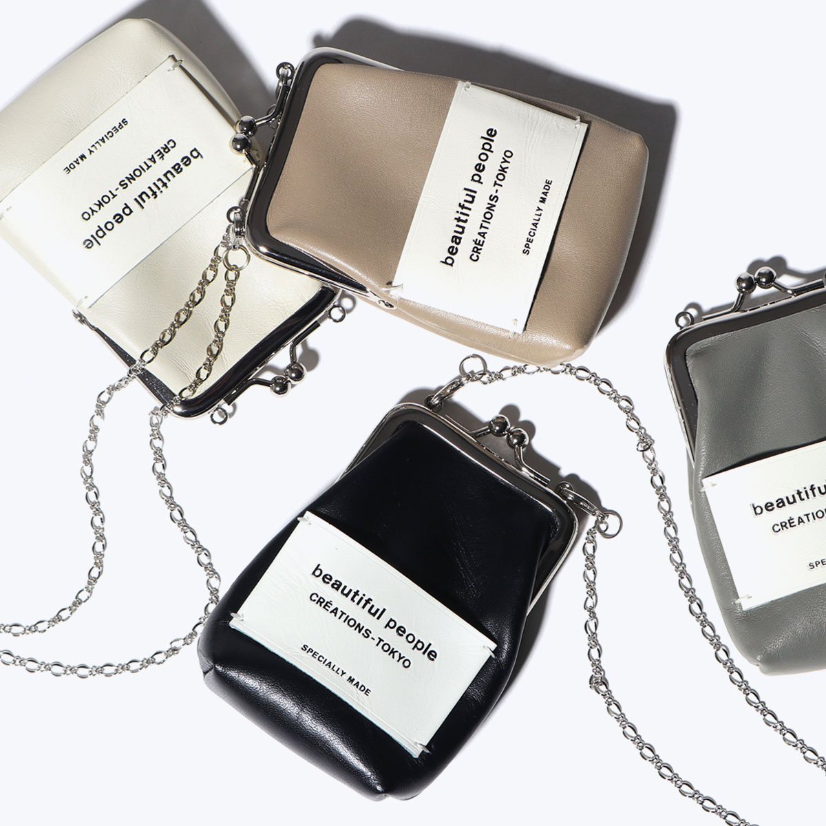 beautiful people コインポーチショルダー新品19,800円 beautiful people クラスプコインポーチショルダー