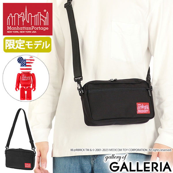 【最大52倍 17日10時迄】 ノベルティ付 【日本正規品】 マンハッタンポーテージ ショルダーバッグ メンズ レディース 斜めがけ Manhattan Portage ベアブリック くま 100% 小さめ ブランド A5 Jogger Bag w BE@RBRICK MP1404LBE@RBRICK23