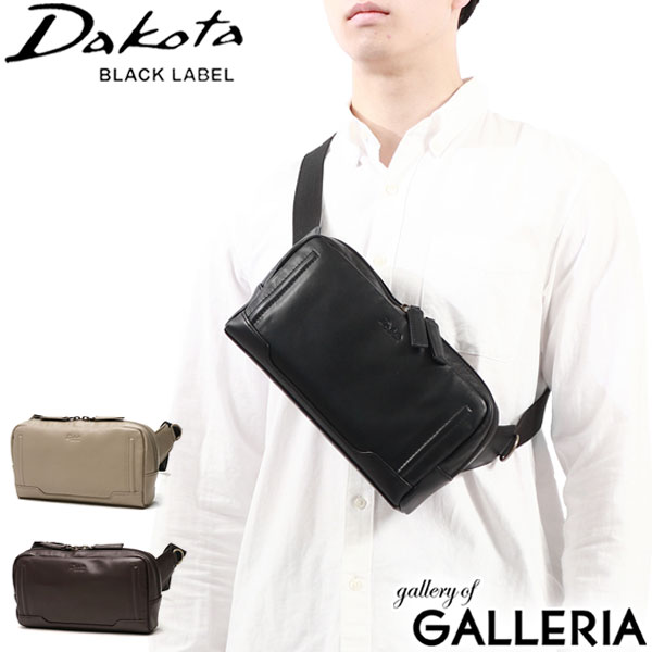 キーホルダー&ノベルティ付 ダコタブラックレーベル ボディバッグ メンズ レディース 本革 レザー Dakota BLACK LABEL ショルダーバッグ 斜めがけ バッグ ブランド かっこいい 軽量 撥水 大人 カジュアル グロース 1623500