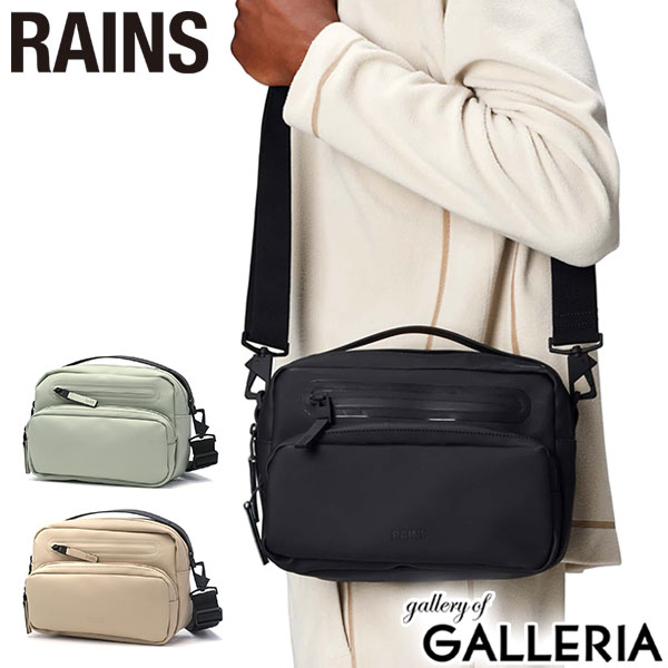 【最大45倍 4/20限定】 レインズ ショルダーバッグ メンズ レディース 斜めがけバッグ ブランド RAINS ショルダー バッグ 小さめ 小さい A5 斜めがけ 軽量 軽い 撥水 はっ水 2WAY 2WAYバッグ ハンドバッグ 黒 ブラック おしゃれ Cargo Box Bag 14110