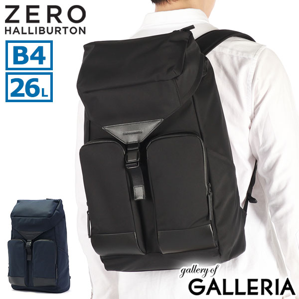 【セール40%OFF】 ノベルティ付 【正規品5年保証】 ゼロハリバートン リュック メンズ 大容量 ZERO HALLIBURTON バックパック おしゃれ カジュアル 50代 黒 大人 A4 B4 26L ノートPC ブランド ビジネス 撥水 Cipher Quiet Large Backpack 81357