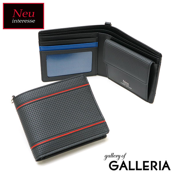 【最大51倍 26日2時迄】 Neu interesse 財布 メンズ 二つ折り ノイインテレッセ 二つ折り財布 本革 牛革 レザー ハイブリッドレザー 小銭入れ 軽量 軽い コンパクト プレゼント おしゃれ 20代 30代 40代 レンクラッド Lenkrad 3810｜ギャレリア Bag＆Luggage ANNEX