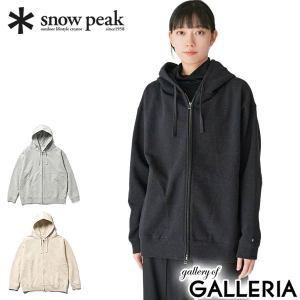 【最大59倍 4/15限定】 スノーピーク パーカー メンズ レディース ブランド snow peak 秋 冬 秋冬 おしゃれ ジップアップ フーディー スウェット ロゴ ワンポイント リサイクル コットン Recycled Cotton Zip Up Parka SW-25SU402