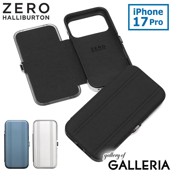 【最大36倍 土日限定】 ノベルティ付 【日本正規品】 ゼロハリバートン スマホケース iphoneケース iphone17Pro ケース ZERO HALLIBURTON MagSafe マグセーフ ワイヤレス充電 手帳型 MIL規格 Hybrid Shockproof Flip Case for iPhone 17 Pro 81714