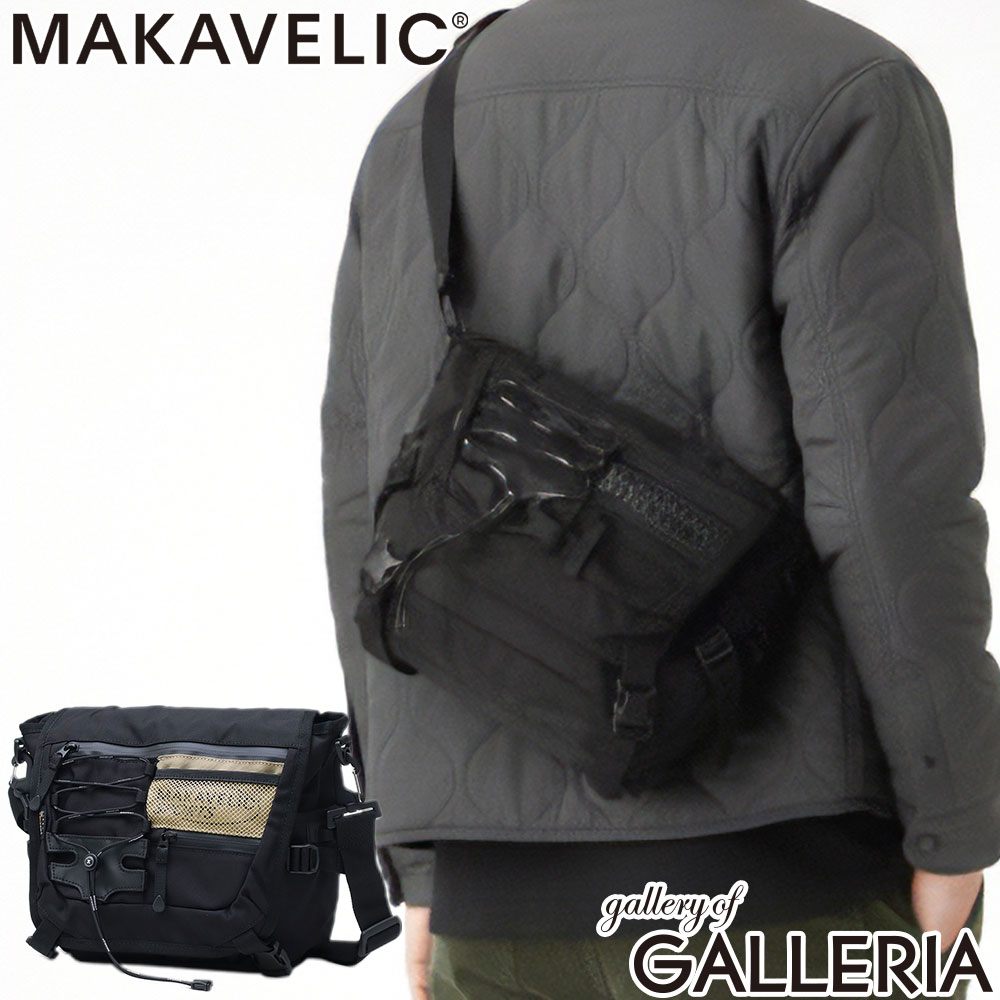 【最大45倍 4/20限定】 ノベルティ付 【正規品1年保証】 マキャベリック ショルダーバッグ メンズ レディース 軽量 斜めがけバッグ 小さめ MAKAVELIC ブランド かっこいい シンプル 斜めがけ 撥水 防水 黒 A5 SQUAD SUPPLY SHOULDER BAG 3125-10511