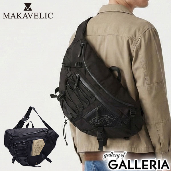 【最大45倍 4/20限定】 ノベルティ付 【正規品1年保証】 マキャベリック メッセンジャーバッグ メンズ レディース 大きめ ブランド 防水 MAKAVELIC ショルダーバッグ 斜めがけ 撥水 黒 PC 14インチ A4 SQUAD DELTA MESSENGER BAG 3125-10512