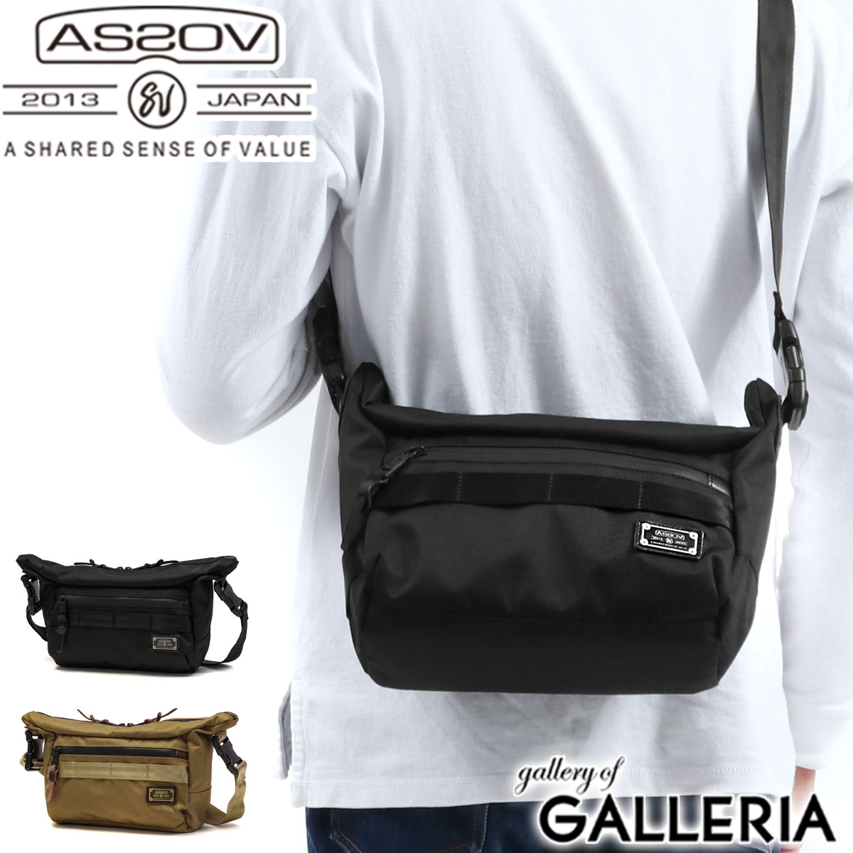 【最大49倍 7/25限定】【正規品1年保証】 アッソブ ショルダーバッグ AS2OV 2WAY 斜めがけ CORDURA DOBBY 305D 2WAY BAG S ハンドバッグ ミニショルダー メンズ レディース ASSOV 061412｜ギャレリア Bag＆Luggage ANNEX 11,858円