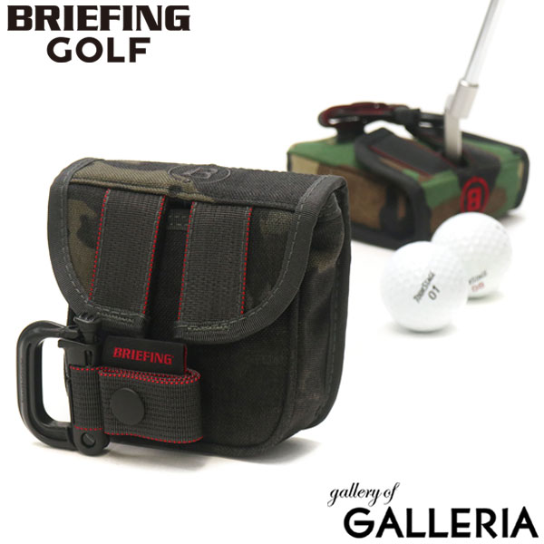 【極美品】BRIEFING ブラックカモ柄　ヘッドカバー&ショルダーベルト 極美品】BRIEFING ブラックカモ柄 ヘッドカバー&ショルダー