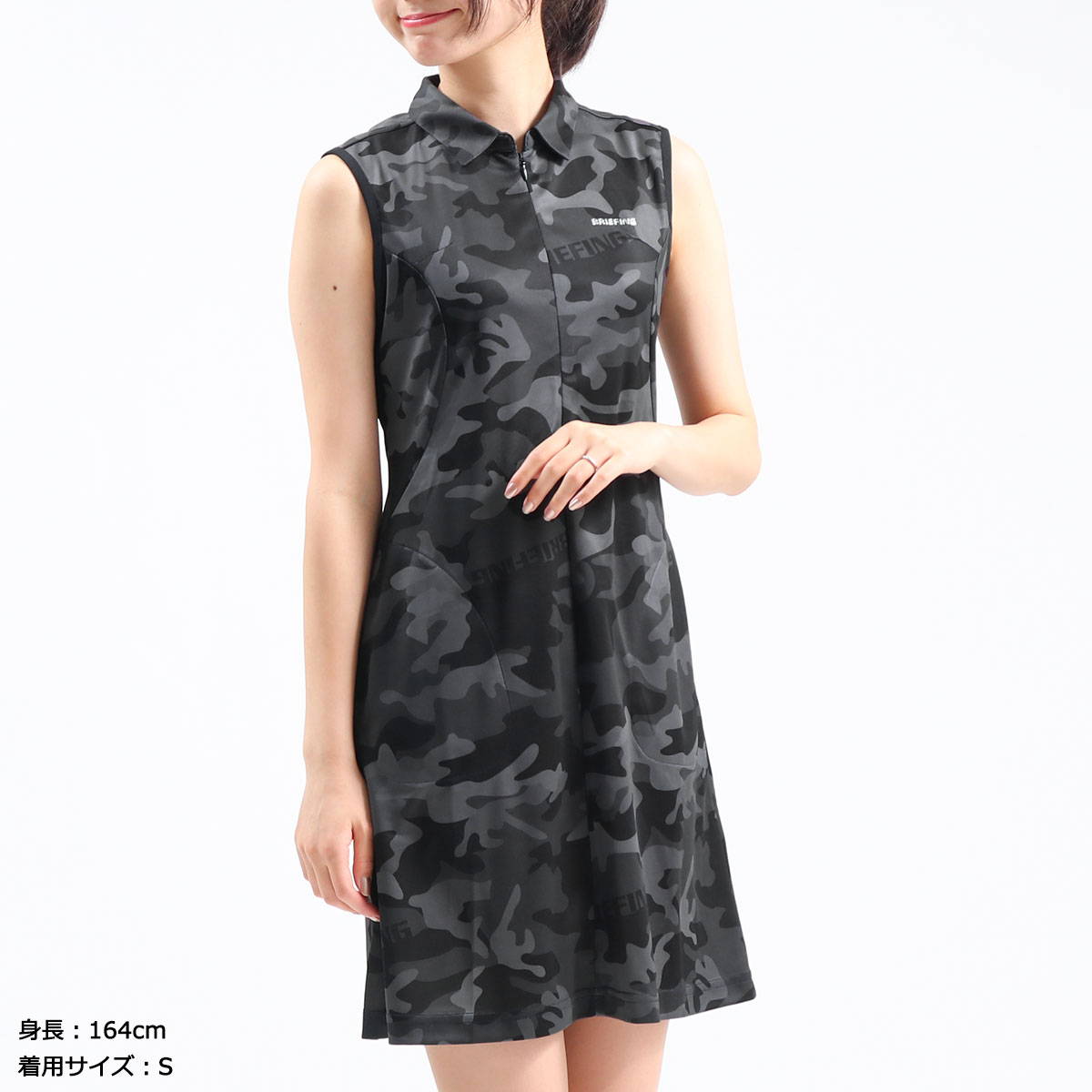 現金特価 楽天市場 無料ラッピング セール 日本正規品 ブリーフィング ゴルフ ウェア Briefing Golf Womens Camo One Piece ゴルフウェア レディース ワンピース スカート ノースリーブ 夏 吸湿速乾性 クールマックス Brg1w29 ギャレリア Bag Luggage