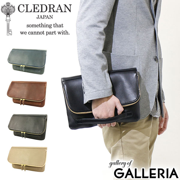 【最大37倍 10日2時迄】 クレドラン CLEDRAN バッグ DETOU クラッチバッグ メンズ レディース レザー セカンドバッグ 本革 CLM-1014