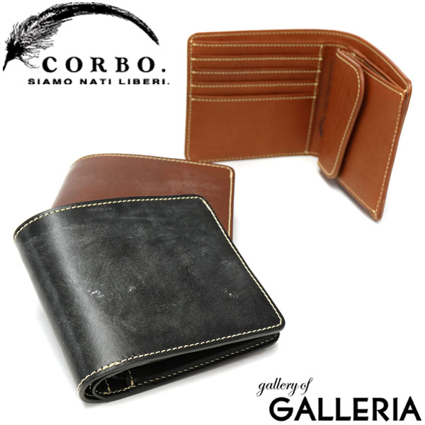期間限定送料無料 楽天市場 もれなく選べるwノベルティ コルボ 財布 Corbo Full Grain Bridle Leather フルグレイン ブライドルレザー 二つ折り財布 本革 小銭入れ メンズ 折財布 横型 限定 日本製 1lk 1401 ギャレリア Bag Luggage Annex 爆安プライス