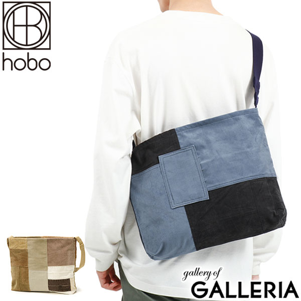 【最大44倍 4/10限定】【セール30%OFF】 ホーボー ショルダーバッグ hobo DELIVERY BAG UPCYCLED CORDUROY コーデュロイ 布 コットン A4 7L 軽量 斜めがけ 肩掛け バッグ デリバリーバッグ パッチワーク 日本製 カジュアル メンズ レディース HB-BG3512