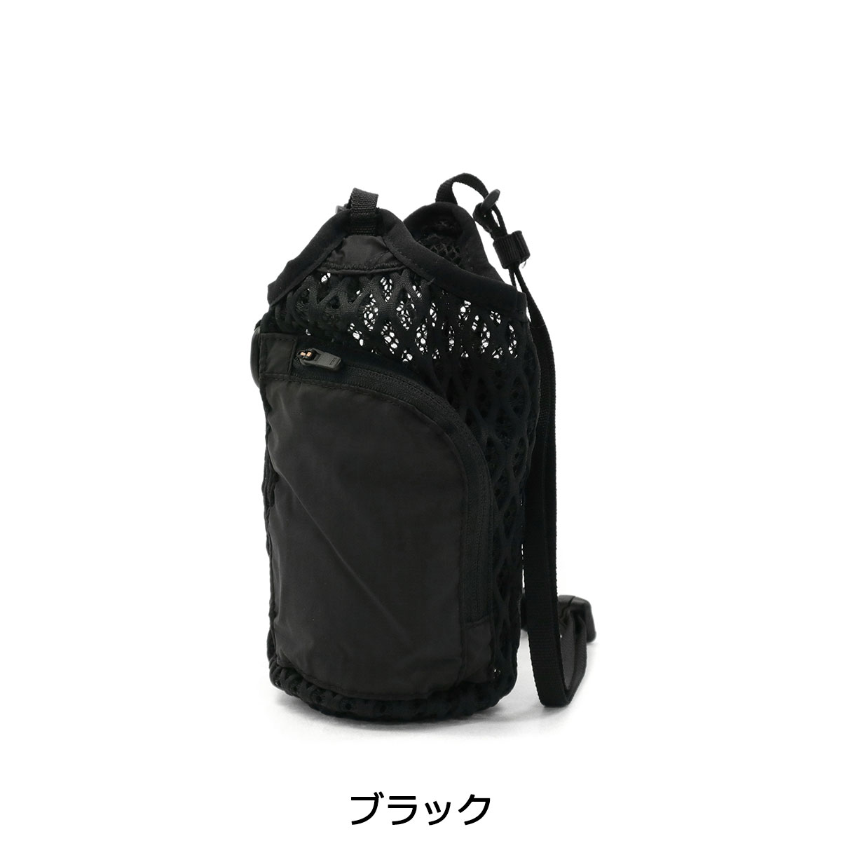 スノーピークボトルホルダーsnowpeakDoubleFaceMeshShoulderBagボトルキャリア水筒カバー500mlショルダーメッシュ軽量メンズレディースAC-22SU008BK
