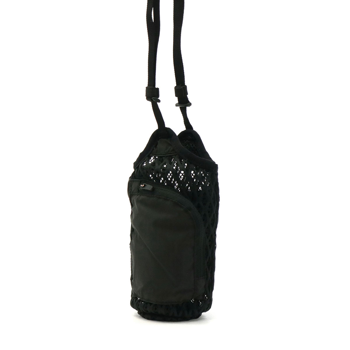 スノーピークボトルホルダーsnowpeakDoubleFaceMeshShoulderBagボトルキャリア水筒カバー500mlショルダーメッシュ軽量メンズレディースAC-22SU008BK