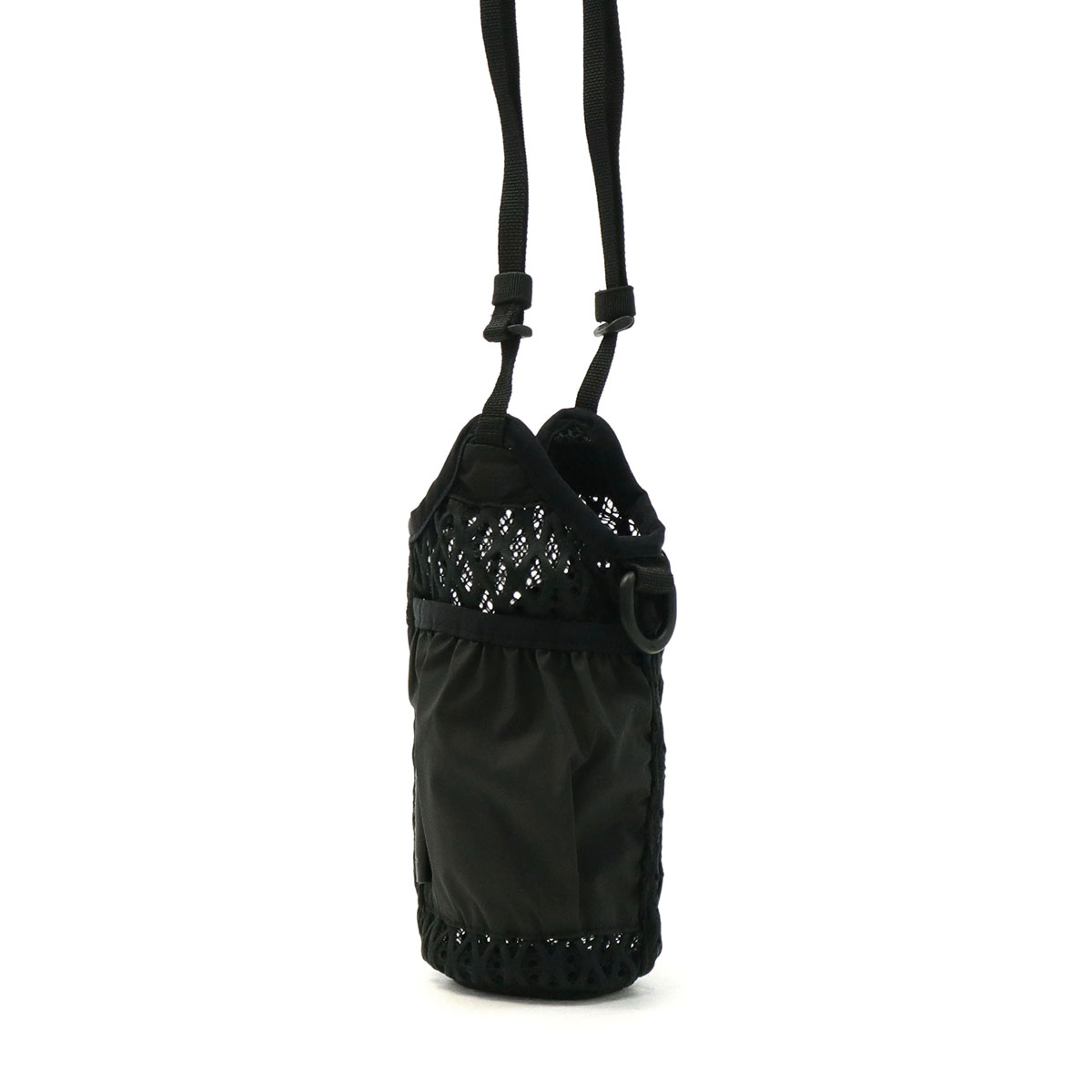 スノーピークボトルホルダーsnowpeakDoubleFaceMeshShoulderBagボトルキャリア水筒カバー500mlショルダーメッシュ軽量メンズレディースAC-22SU008BK