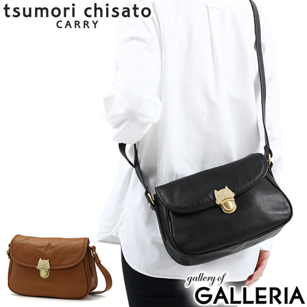 【最大58倍 4/10限定】 ノベルティ付 ツモリチサト ショルダーバッグ tsumori chisato CARRY NEWカリヤネコ バッグ ショルダー 斜めがけ 小さめ 本革 レザー 猫 レディース 53451
