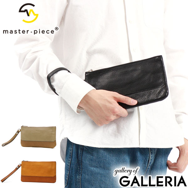 【最大57倍 7/25限定】 ノベルティ付 【正規取扱店】 マスターピース ポーチ master-piece dear クラッチバッグ 薄型 小さめ 革 本革 カウレザー 抗菌 日本製 メンズ レディース 02801｜ギャレリア Bag＆Luggage 12,540円