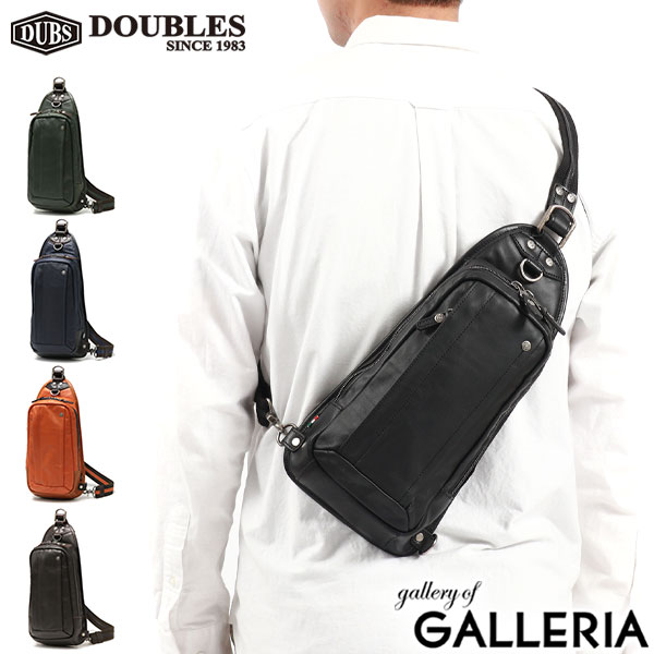 【最大63倍 4/15限定】 ダブルス ボディバッグ メンズ 本革 DOUBLES かっこいい ブランド 小さめ ボディーバッグ ワンショルダー イタリアンレザー ソフトレザー 牛革 斜めがけ 軽量 縦 タテ シンプル おしゃれ 黒 ブラック VJR-7240