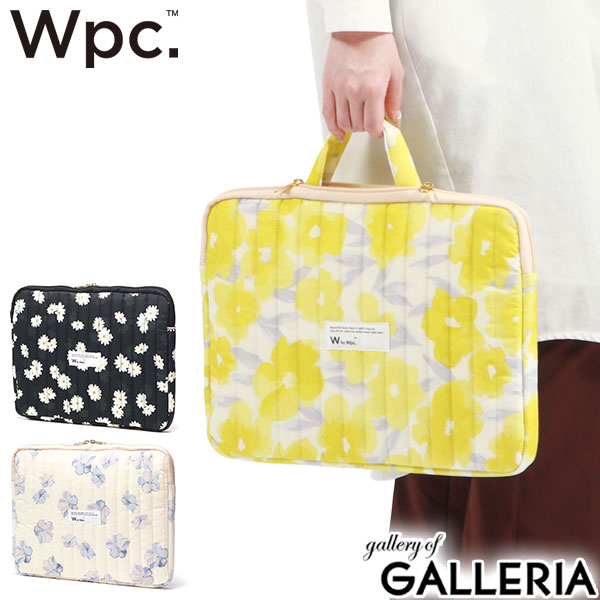 Wpc. PCケース Wpc ダブリュピーシー ワールドパーティー 15インチ おしゃれ 女性 レディース パソコンケース ブランド 大学生 PCバッグ A4 薄い パソコン PC ノートパソコン 持ち運び バッグ 花柄 キルティングPCケースL W112