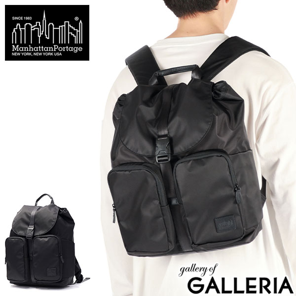 【最大45倍 4/20限定】 ノベルティ付 【日本正規品】 マンハッタンポーテージ ブラックレーベル リュック メンズ レディース 通学 通勤 黒 ブラック Manhattan Portage BLACK LABEL リュックサック バッグ おしゃれ カジュアル 軽量 撥水 MP1286TWLBL