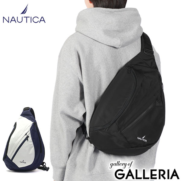 【最大43倍 17日10時迄】 ノーティカ ボディバッグ メンズ レディース NAUTICA 縦型 B5 大きめ 軽量 軽い シンプル おしゃれ ブランド 黒 ワンショルダーバッグ 斜め掛け サブバッグ 斜めがけバッグ 大人 学生 カジュアル NTC-12 370-7066