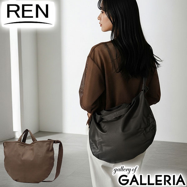 【最大49倍 4/10限定】 もれなくレザー巾着プレゼント REN ショルダーバッグ レディース メンズ 斜めがけバッグ レン バッグ A4 軽い 軽量 大人 本革 革 レザー ショルダー 2WAY トートバッグ トート 山羊革 おしゃれ ラウンド bare 2wayサークルショルダー 1-11-30642