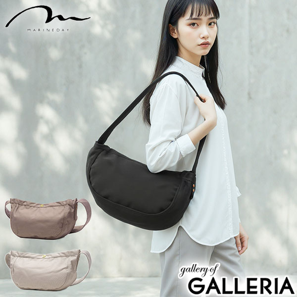 【最大45倍 4/20限定】 マリンデイ ショルダーバッグ レディース A5 小さめ ブランド MARINEDAY バッグ ショルダー 神戸 斜めがけ 大人 ナイロン おしゃれ 日本製 シンプル 止水ファスナー 無地 カジュアル ファスナー 66NYLON BLUEBLUE