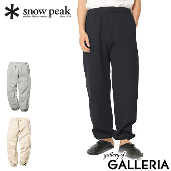【最大36倍 土日限定】 スノーピーク スウェットパンツ メンズ レディース snow peak 綿100 ブランド おしゃれ スウェット パンツ ロゴ ワンポイント リサイクル コットン ボトムス ズボン アウトドア Recycled Cotton Pants PA-25SU401