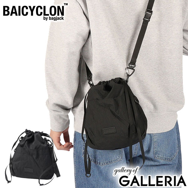 【最大41倍 土日限定】 バイシクロン バイ バッグジャック 巾着バッグ ショルダー ナイロン BAICYCLON by bagjack ショルダーバッグ 手持ち 斜めがけ 小さめ 軽量 大人 巾着 ドローストリング 撥水 2WAY DRAW STRING BAG BCL-114