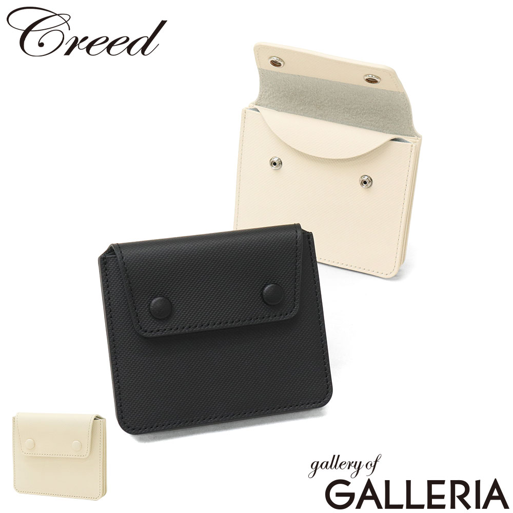 【最大57倍 7/25限定】 ノベルティ付 クリード 財布 メンズ レディース ミニ財布 薄い Creed ブランド おしゃれ 本革 革財布 ウォレット かぶせ 軽量 小銭入れあり 革 レザー 高級感 スリム 薄型 シンプル CANVAS LEATHER ショートウォレット 827C2｜ギャレリア Bag＆Luggage